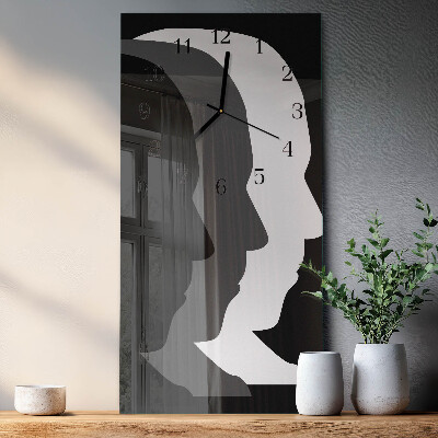 Vertical wall clock Face