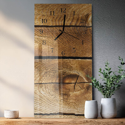 Modern vertical wall clock Wood