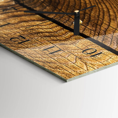 Modern vertical wall clock Wood