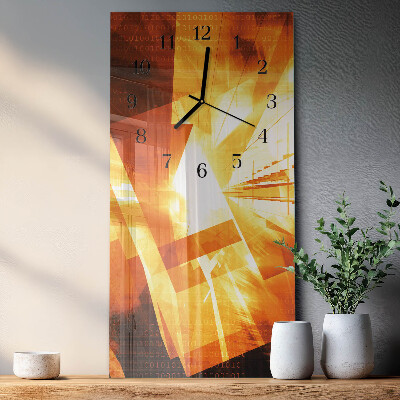 Glass clock vertical Abstraction