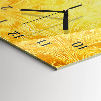Glass wall clock vertical Abstraction