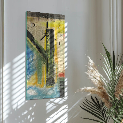Modern vertical wall clock Pattern