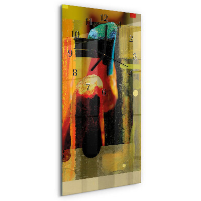 Vertical rectangular wall clock Pattern