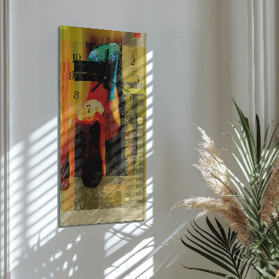 Vertical rectangular wall clock Pattern