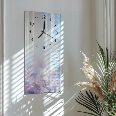Vertical wall clock Purple
