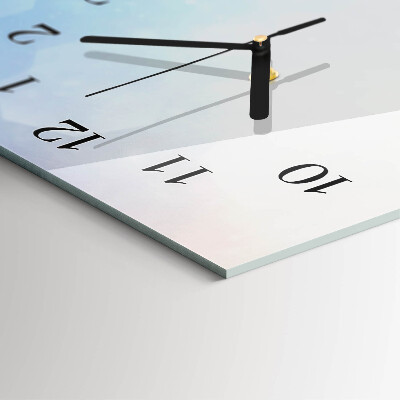 Vertical wall clock Purple