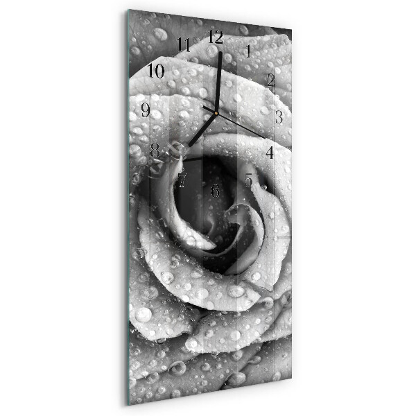 Modern vertical wall clock Rose