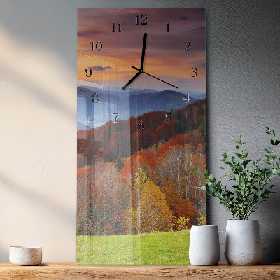 Vertical rectangular wall clock Perspectives
