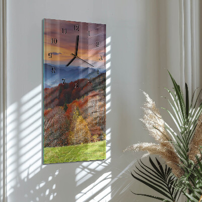 Vertical rectangular wall clock Perspectives
