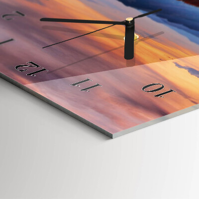 Vertical rectangular wall clock Perspectives