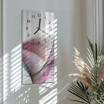 Modern vertical wall clock Abstract art