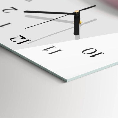 Modern vertical wall clock Abstract art