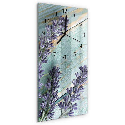 Vertical rectangular wall clock Lavender