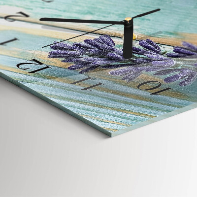 Vertical rectangular wall clock Lavender