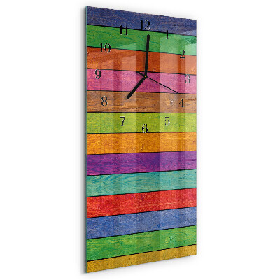 Modern vertical wall clock Stripes