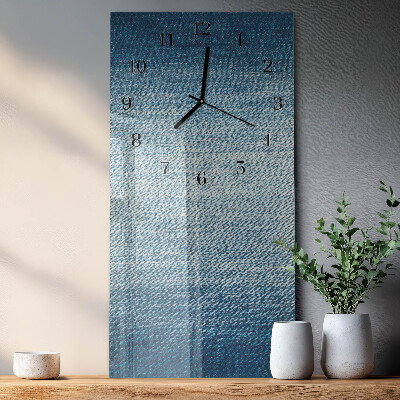 Glass clock vertical Plastic