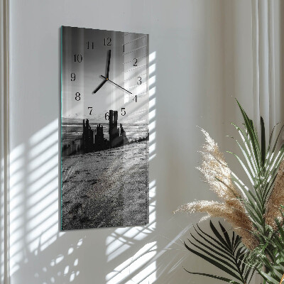 Vertical wall clock Beach