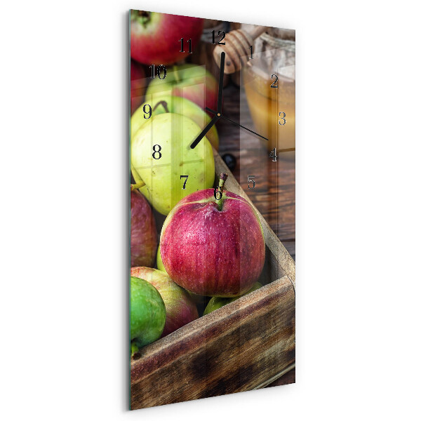 Vertical rectangular wall clock Apple