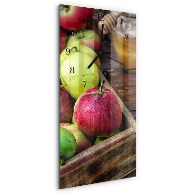 Vertical rectangular wall clock Apple