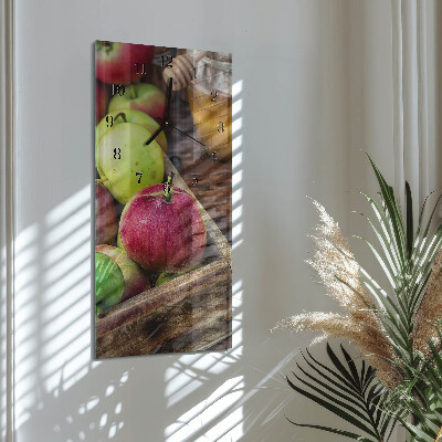 Vertical rectangular wall clock Apple