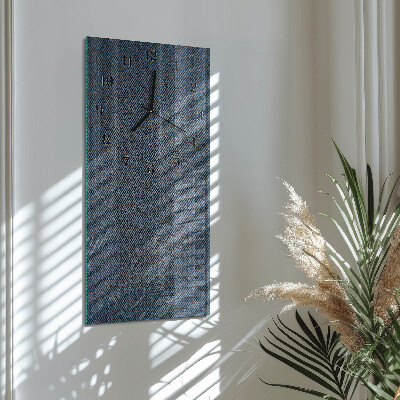 Glass wall clock vertical Plastic
