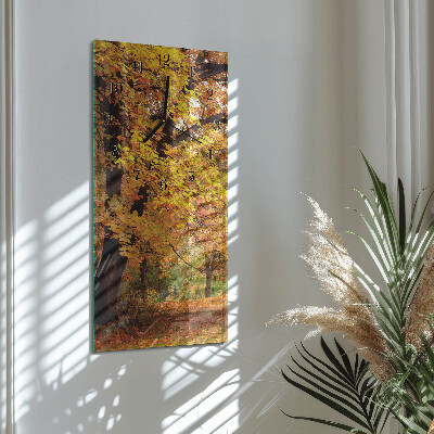 Vertical wall clock Tree