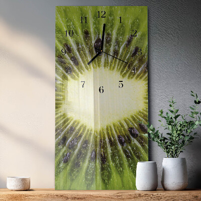 Vertical rectangular wall clock Kiwi