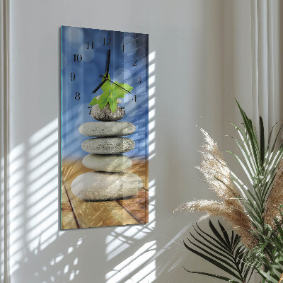 Vertical wall clock Stones