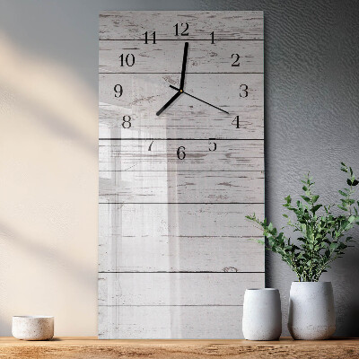 Glass wall clock vertical Wall