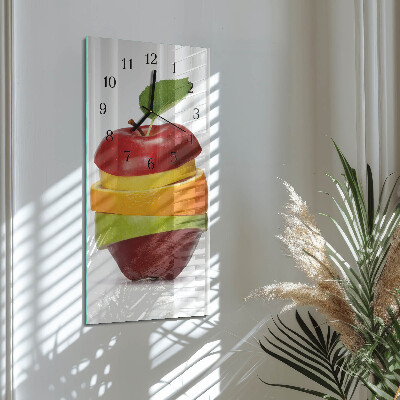 Modern vertical wall clock Fruit