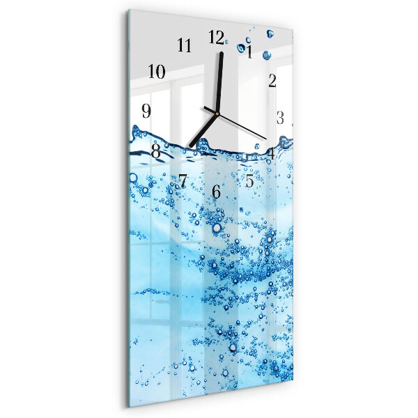 Modern vertical wall clock Water