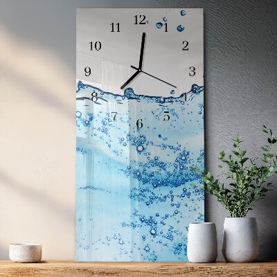 Modern vertical wall clock Water