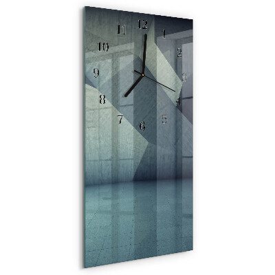 Vertical rectangular wall clock Plate