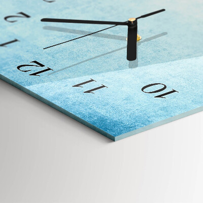 Glass wall clock vertical Pattern