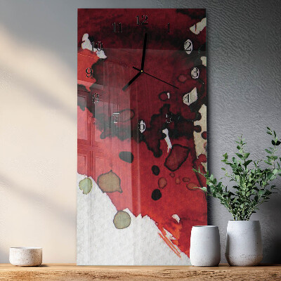 Vertical wall clock Stains