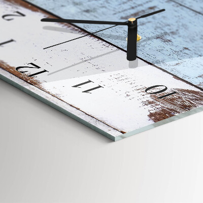 Glass wall clock vertical Wall
