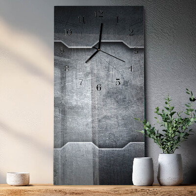 Vertical wall clock Metal