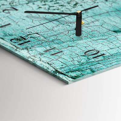 Glass wall clock vertical Bark