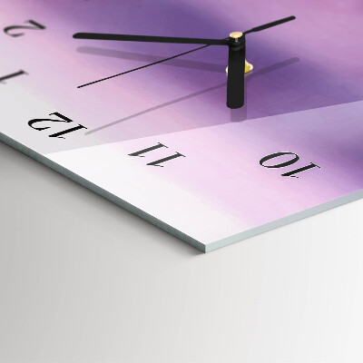 Modern vertical wall clock Lavender