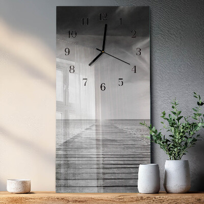 Glass clock vertical Bridge