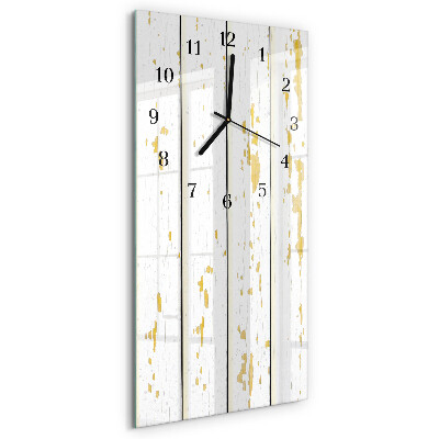 Vertical wall clock Wooden floor