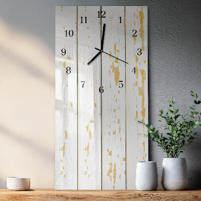 Vertical wall clock Wooden floor