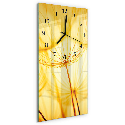 Vertical rectangular wall clock Flower