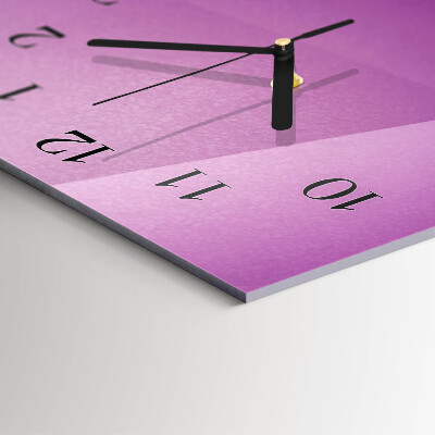 Glass wall clock vertical Material