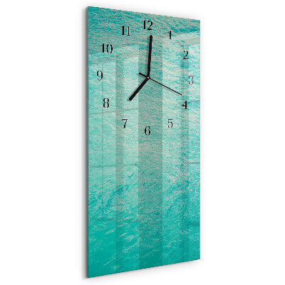 Modern vertical wall clock Water