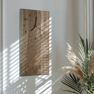 Glass clock vertical Table