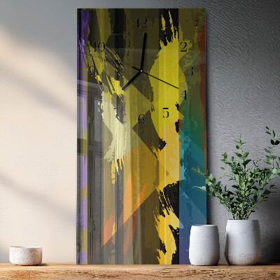 Modern vertical wall clock Piece