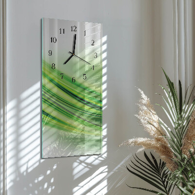 Vertical rectangular wall clock Abstract art