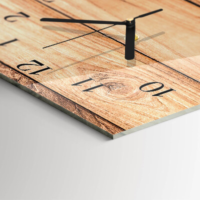 Vertical wall clock Wooden panels