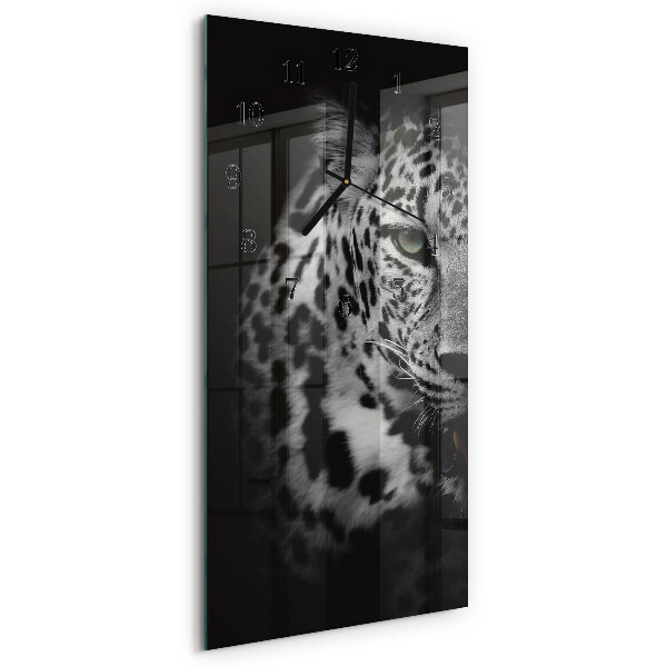 Modern vertical wall clock Tiger